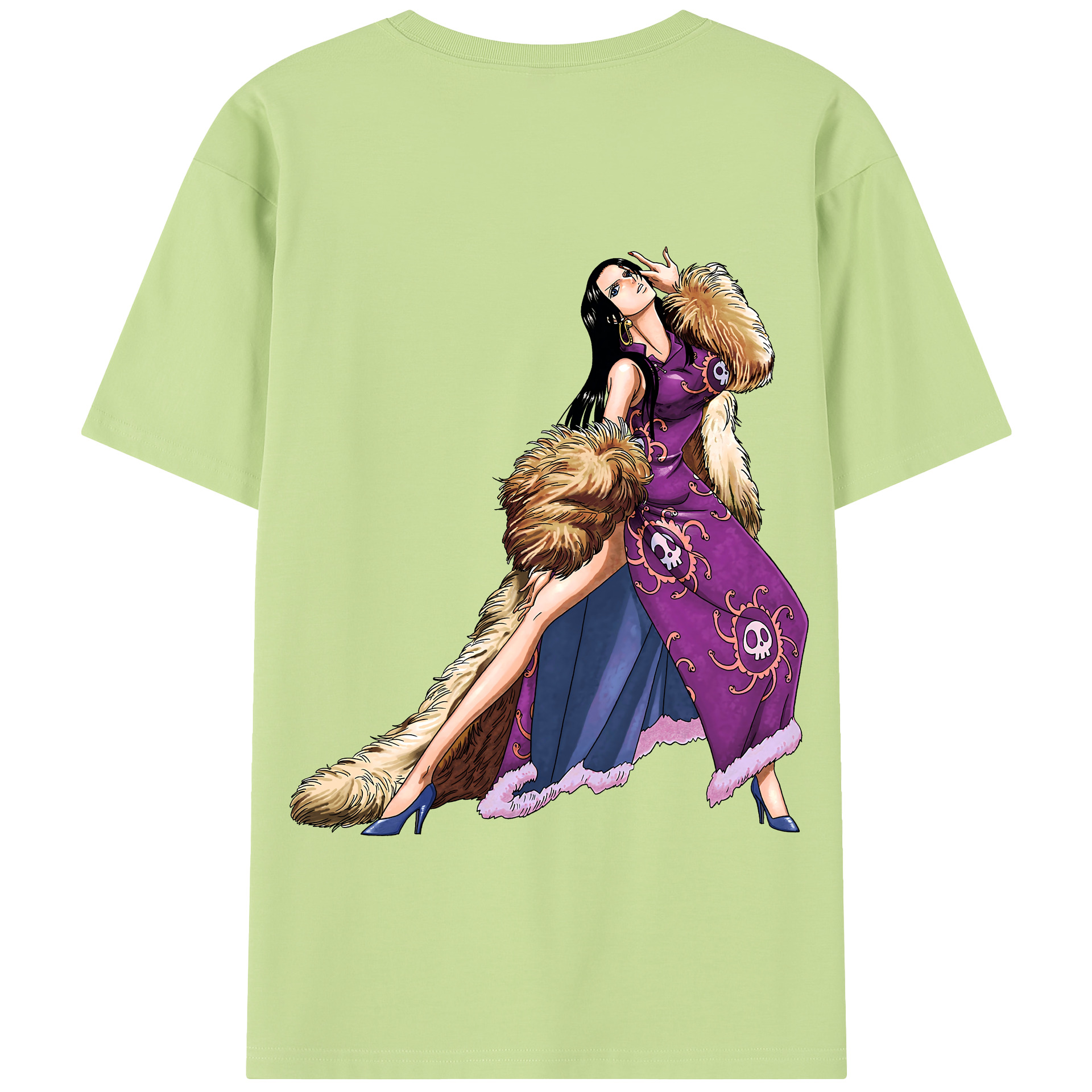 ワンピース ボア・ハンコック ONE PIECE Boa·Hancock 綿100％半袖Tシャツ（背面プリント）